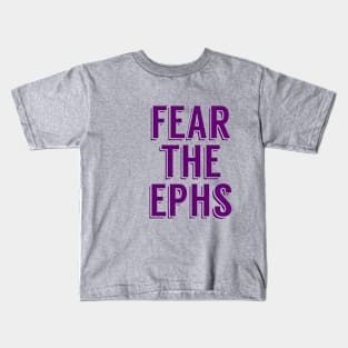 williams college "fear the ephs" (purple) Kids T-Shirt